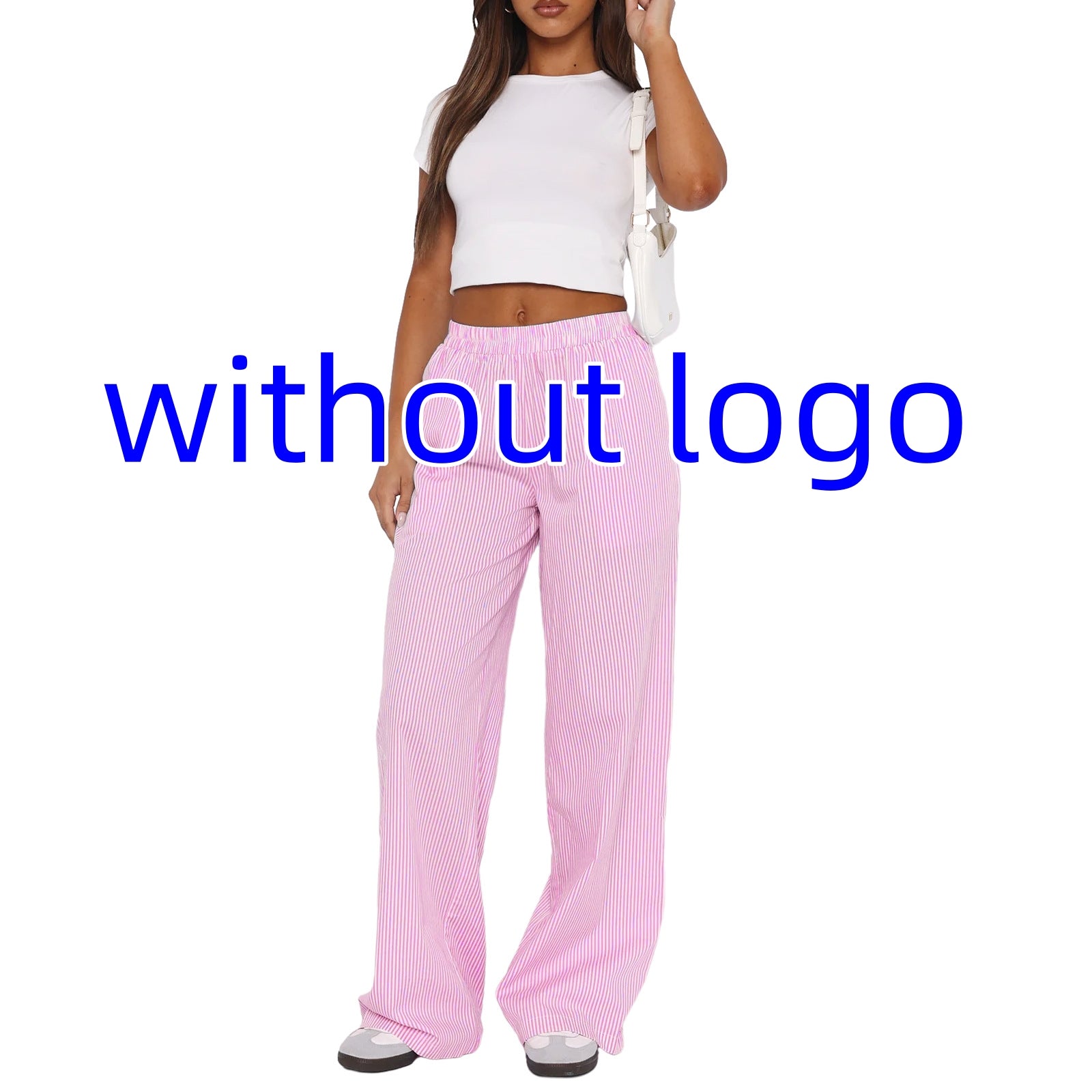 Striped Straight Trousers