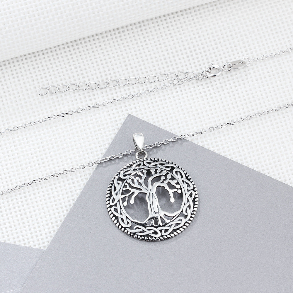 Tree Of Life Round Pendant Necklace