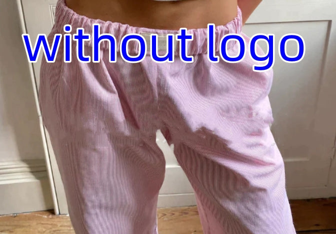 Striped Straight Trousers