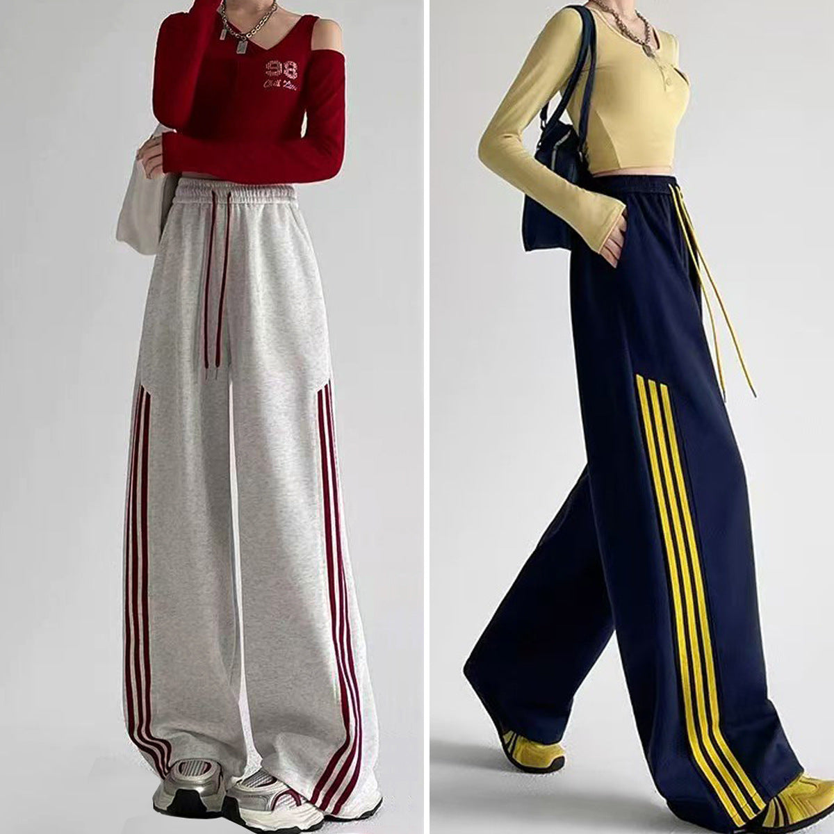 High-waisted Loose Casual Pants