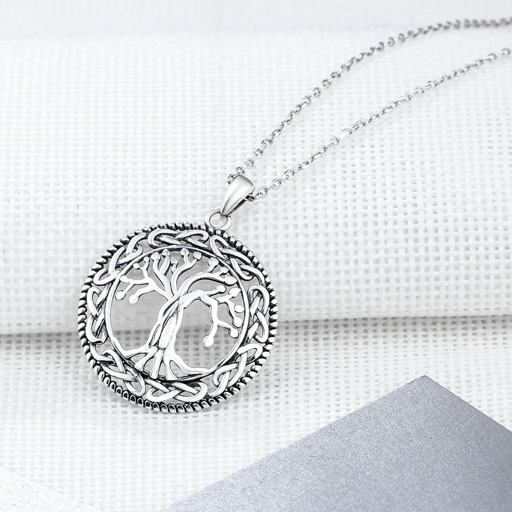 Tree Of Life Round Pendant Necklace