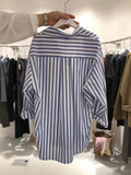 Vertical Striped Long-sleeved Shirt