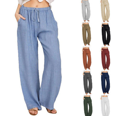 Loose Casual Wide-leg Pants