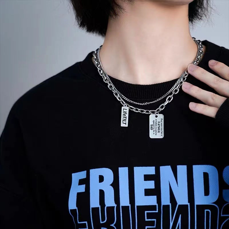 Double-layer Steel Necklace