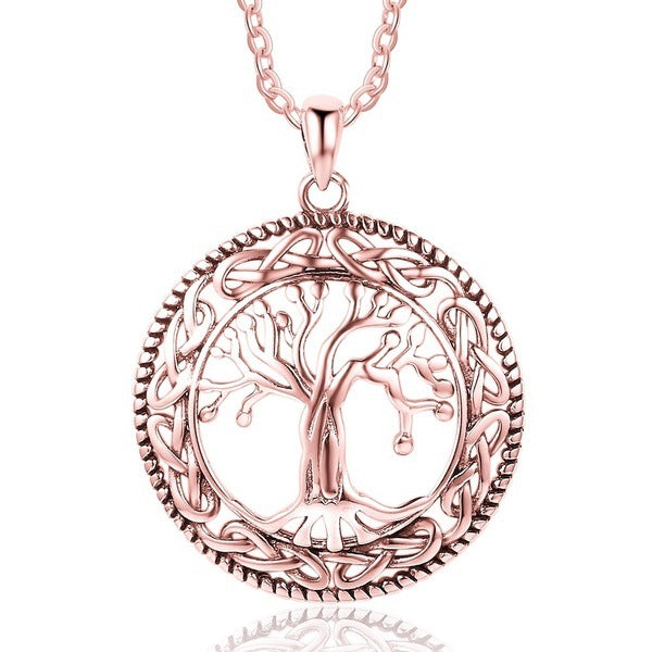Tree Of Life Round Pendant Necklace