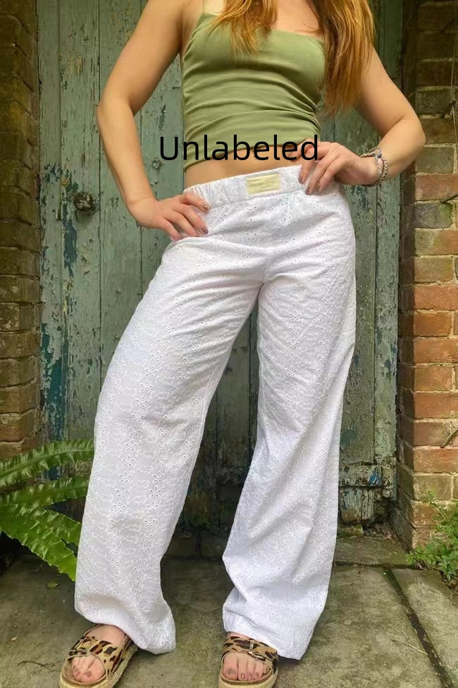 Striped Straight Trousers