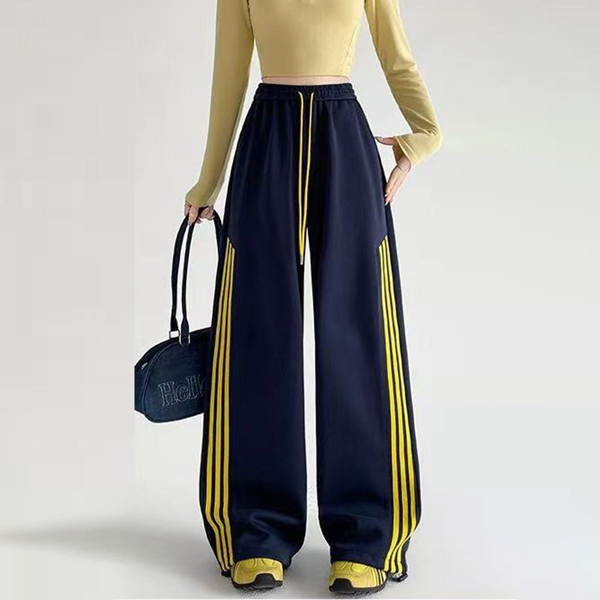 High-waisted Loose Casual Pants