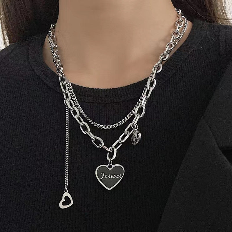 Double-layer Steel Necklace
