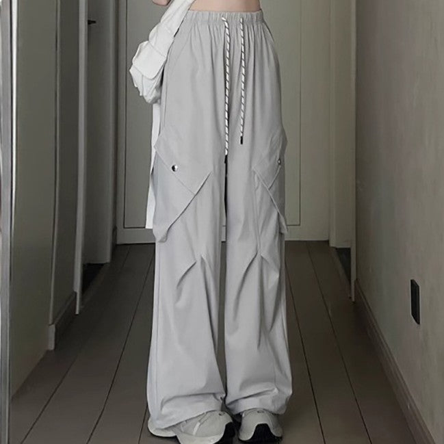 Wide-leg Workwear Casual Pants