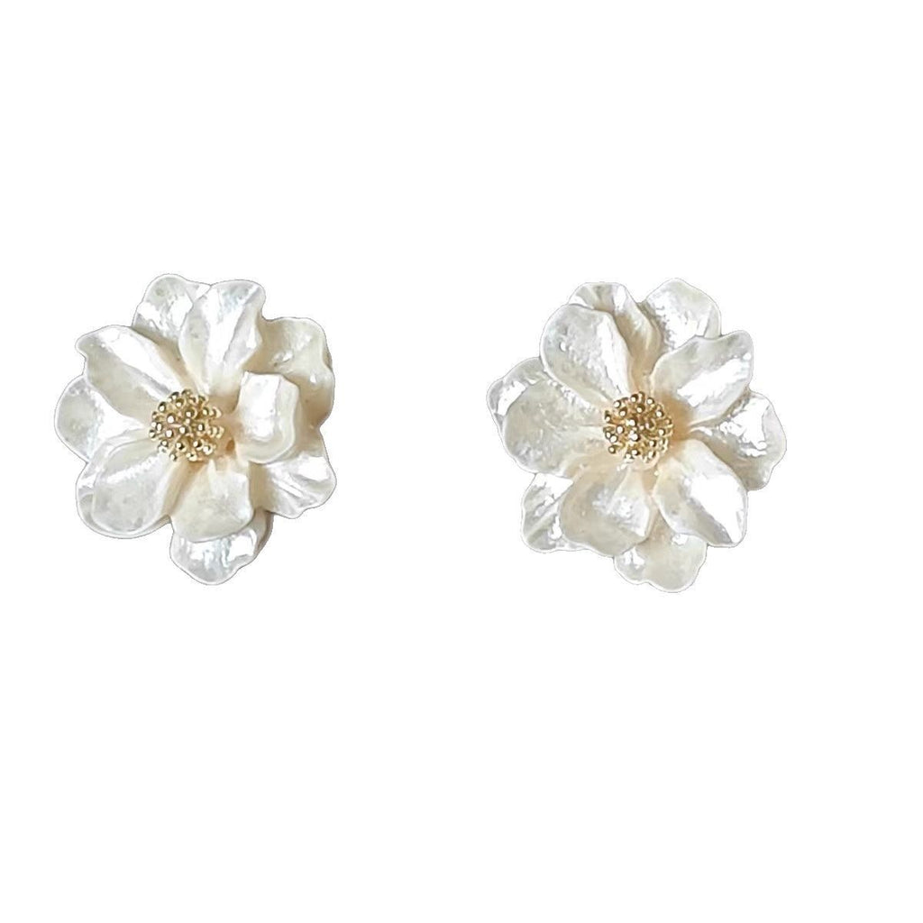 Elegant Camellia Stud Earrings For Women