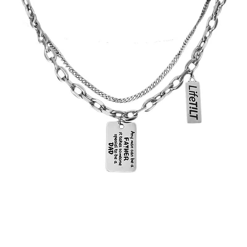 Double-layer Steel Necklace