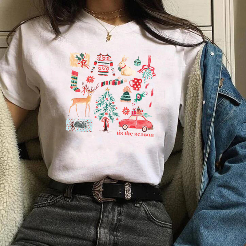 Printed Short Sleeve Tops