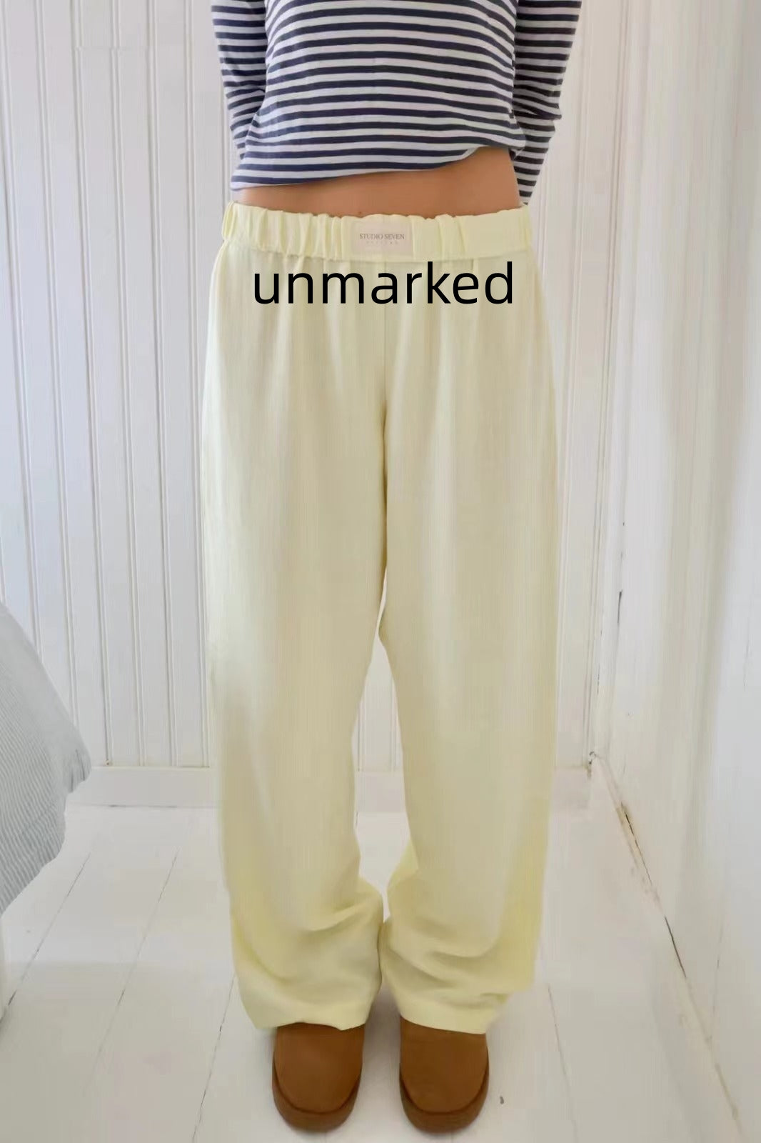 Striped Straight Trousers