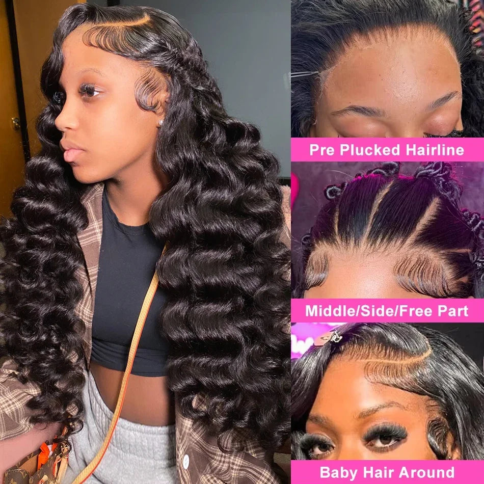 HD Loose Deep Wave Frontal Wig