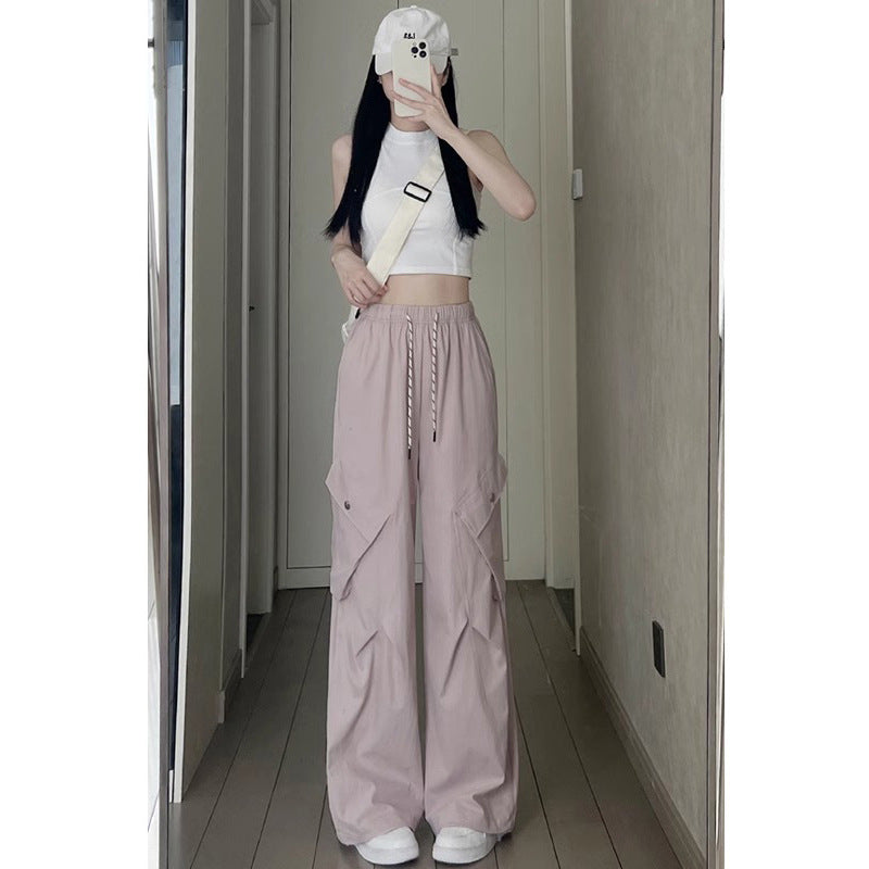 Wide-leg Workwear Casual Pants