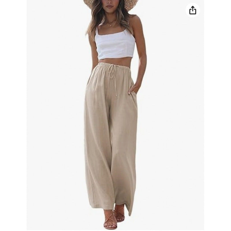 Loose Casual Wide-leg Pants