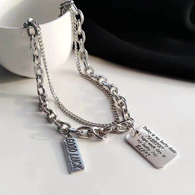 Double-layer Steel Necklace