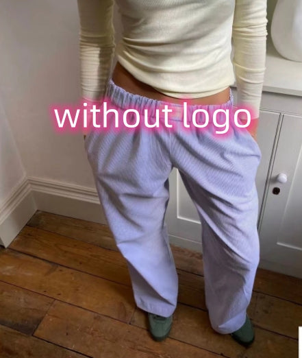 Striped Straight Trousers