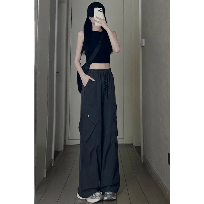 Wide-leg Workwear Casual Pants