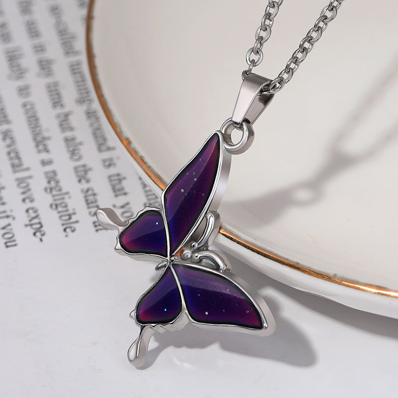 Color-changing Butterfly Necklace
