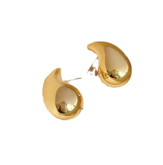 French Golden Drop Earrings For Women