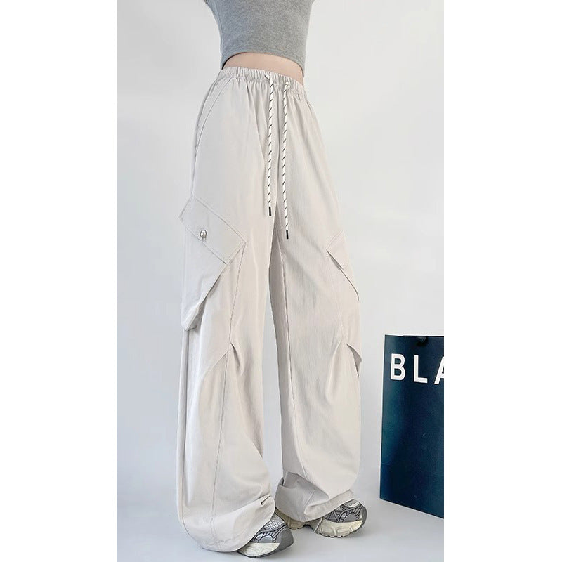 Wide-leg Workwear Casual Pants