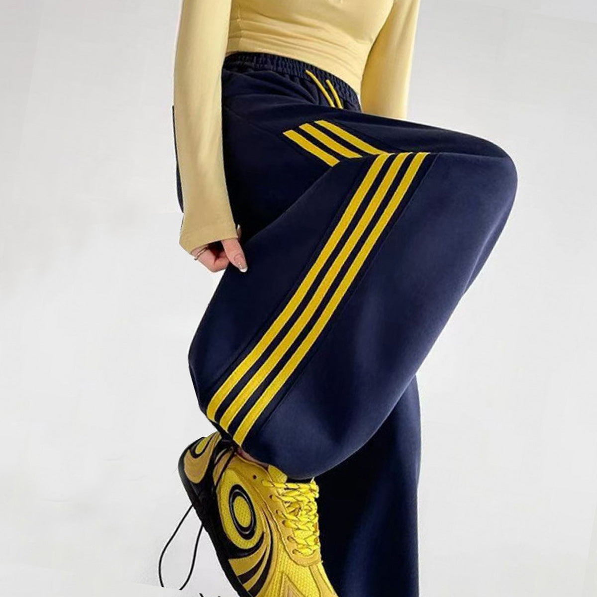 High-waisted Loose Casual Pants